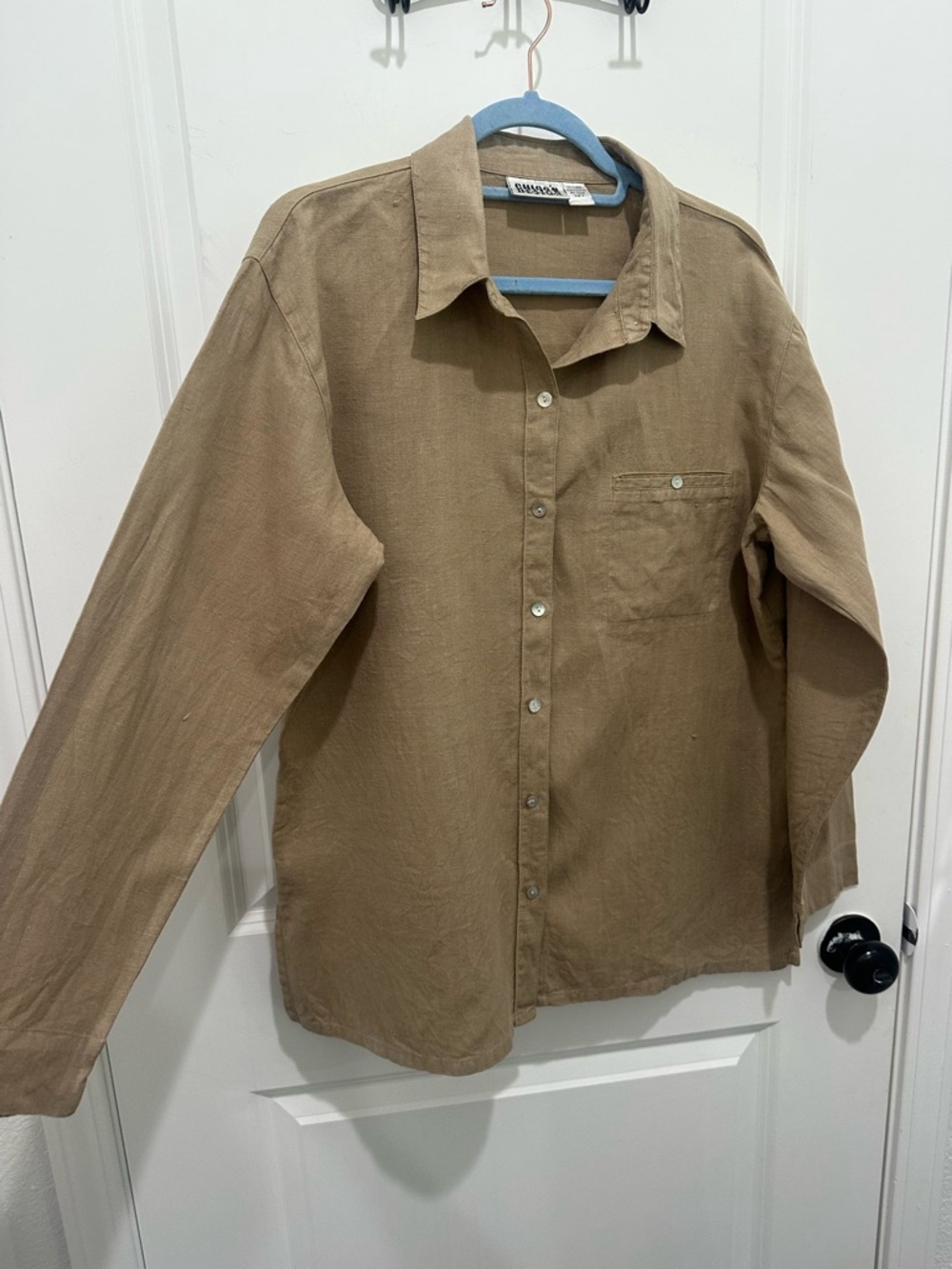 Vintage Chico's 100% Linen Button Down Shirt
